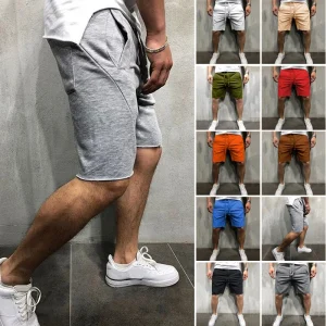 3XL Soild Quick Drying Beach Sport Gym Shorts Men