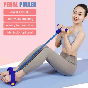 Elastic Resistance Training Band With Leg Sit-up Pedal